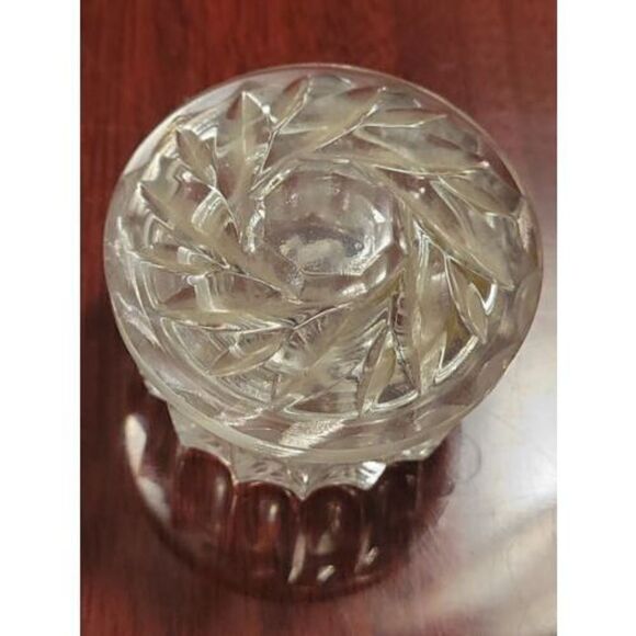Phil Papel Imports Crystal Glass Small Trinket Gift Box Made in Germany Vintage - Picture 7 of 11